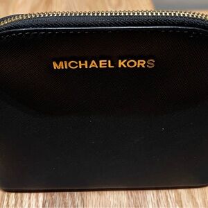 Michael Kors Dark blue and Gold Makeup bag